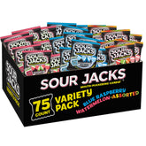 Sour Jacks front packaging showing variety pack and count, eases event planning
