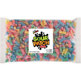 Sour Patch Kids front packaging showing bulk 5 lb bag for quick identification