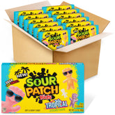SOUR PATCH KIDS front packaging showing tropical flavors and convenience