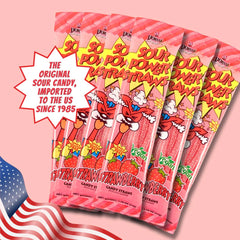 Sour Power snack pack held in hand for portability and convenient portioning