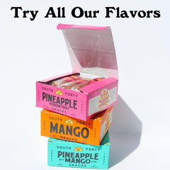 South 40 Snacks bars on picnic blanket showing portable healthy snack