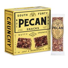 South 40 Snacks front packaging showing 12-pack and branding benefits