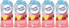 Southwind Crystal Light front packaging showing bottle and bright strawberry lemonade benefit