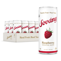 SOVÁNY front packaging 12-pack showing cans and organic badge for convenience