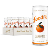 SOVÁNY front packaging showing bright tangerine can and benefits