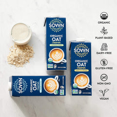 Close-up of rolled oats used by SOWN showing natural texture and ingredient quality