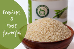 Sownandgrown toasted seeds in bowl enhancing aroma