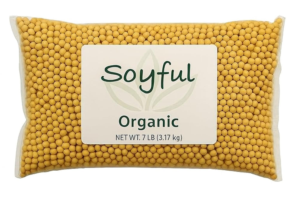 SOYFUL front packaging 7 lb bag showing organic label and origin benefits