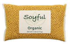 SOYFUL front packaging 7 lb bag showing organic label and origin benefits