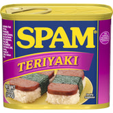 SPAM Teriyaki front can showing brand and flavor for easy identification