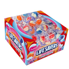 Spangler Life Savers close-up of swirl texture highlighting creamy fruit blend