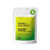 Sparkle Wellness front packaging showing organic allulose and benefits