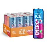 Sparkling Ice front packaging showing variety 12pk and easy grab convenience