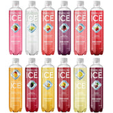 Sparkling Ice front packaging showing 12-bottle assortment and bold branding benefit convenience