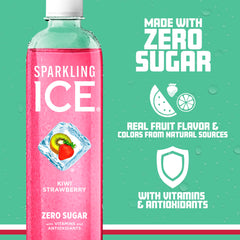Sparkling Ice being poured into a glass showing bubbles and refreshing pour for enjoyment