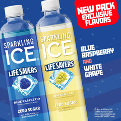 Sparkling Ice four LIFE SAVERS bottles lined up showing all flavors for easy selection