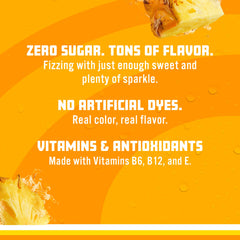Close-up of Sparkling Ice bubbles and texture emphasizing crisp carbonation