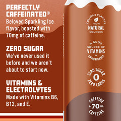 Sparkling Ice root beer can beside a soda bottle to show 16 fl oz size