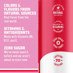 Sparkling Ice next to a smartphone showing 16 fl oz scale and portability benefit