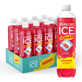 Sparkling Ice STARBURST cherry front packaging shows bold color and flavor appeal