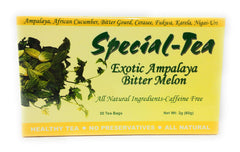 Special Tea front packaging displaying 30-bag box and product name, convenient storage benefit