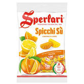 Sperlari front packaging showing citrus wedge bag and brand, convenient sharing