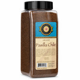 Spice Appeal front packaging showing 16 oz pasilla chile powder for convenience