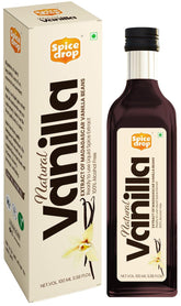 Spice Drop front label showing natural Madagascar vanilla and benefits