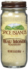 Spice Islands jar front label showing brand and product for pantry organization
