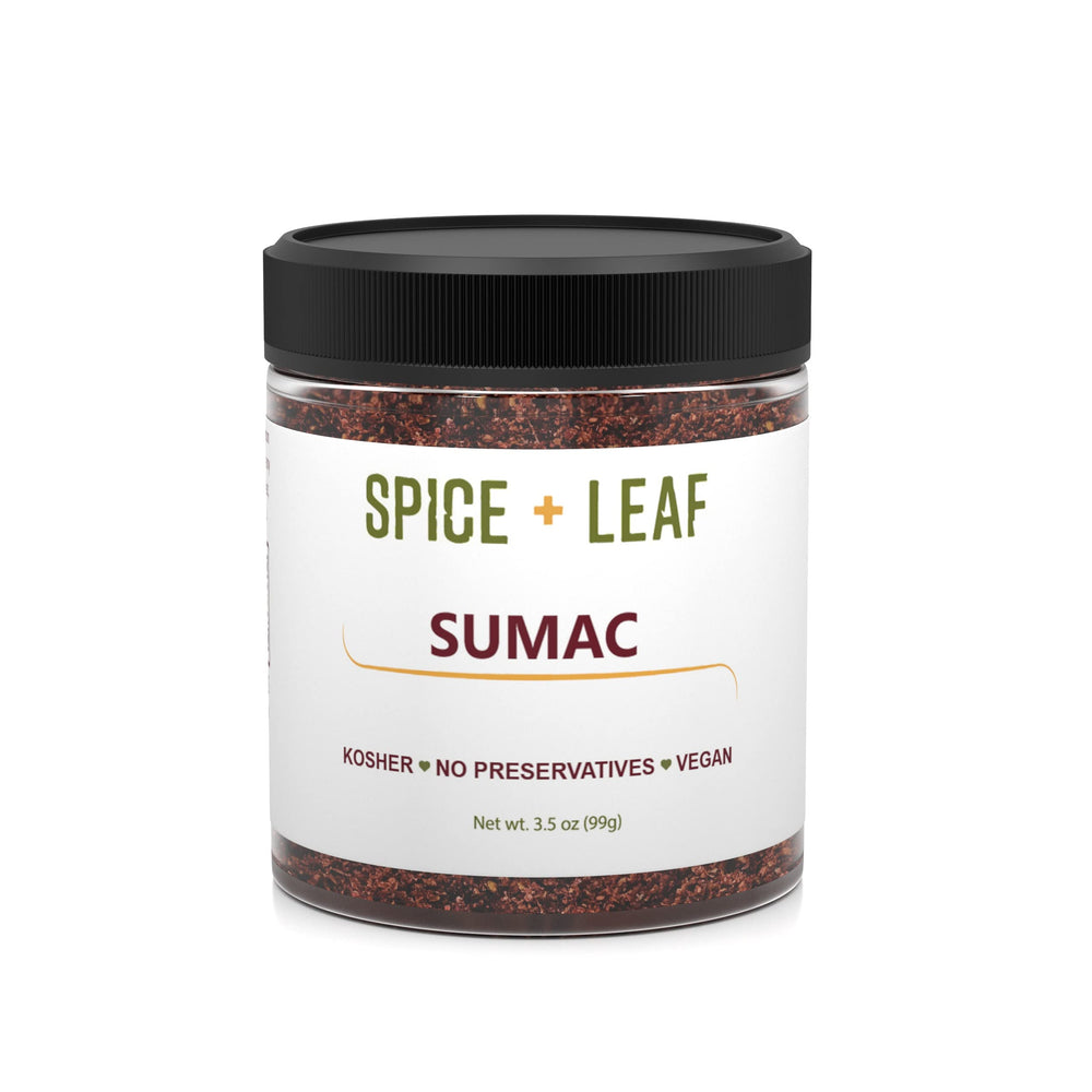 SPICE + LEAF front packaging showing 3.5 oz jar and clear label for freshness