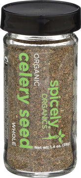 SPICELY front packaging showing organic label and jar benefit shelf-ready