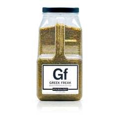 Spiceology Greek Freak front package showing bold Mediterranean seasoning for convenience