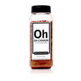 Spiceology jar front packaging showing brand and bold seasoning benefits