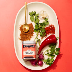 SPICEWALLA open tin revealing fresh taco spice, boosts weeknight flavor