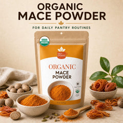 SPICY ORGANIC teaspoon measuring mace powder for precise baking measurements