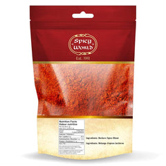 Spicy World close-up of ground berbere texture highlighting rich color and aroma