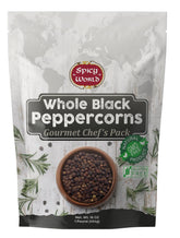 Spicy World front packaging showing 16 oz bag and clear label, adding pantry convenience