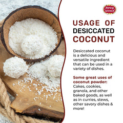 Spicy World coconut topping on macaroon highlighting visual appeal and crunch
