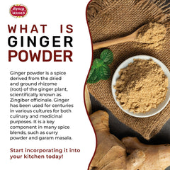Spicy World wooden spoon with powdered ginger demonstrating easy measuring and use