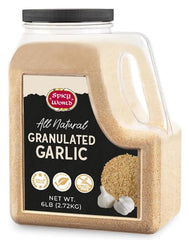Spicy World jar front label showing product name and weight, clear branding and bulk value