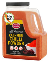 Spicy World front view of 5 lb jar showing label and packaging benefit of bulk supply