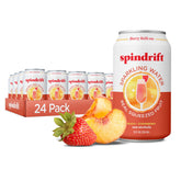 Spindrift Berry Belli-no front packaging showing design and real fruit benefit
