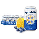 Spindrift can front view showing label and refreshing look