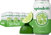 Spindrift lime front can showing label and calorie info for refreshing choice