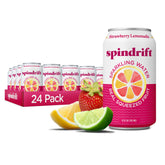 Spindrift front can showing label and refreshing look, highlights real fruit taste