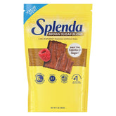 SPLENDA front packaging showing 3 pound resealable bag and label benefits