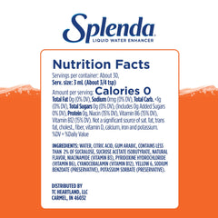 SPLENDA droplet entering a glass demonstrating fast flavor boost