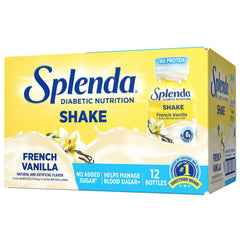 SPLENDA bottle front packaging showing French Vanilla flavor and ready-to-drink convenience