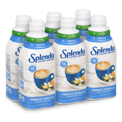 SPLENDA front packaging showing six 32 fl oz bottles and brand visibility