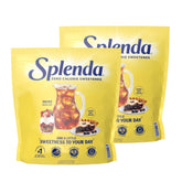 SPLENDA front packaging showing twin resealable pouches for convenience
